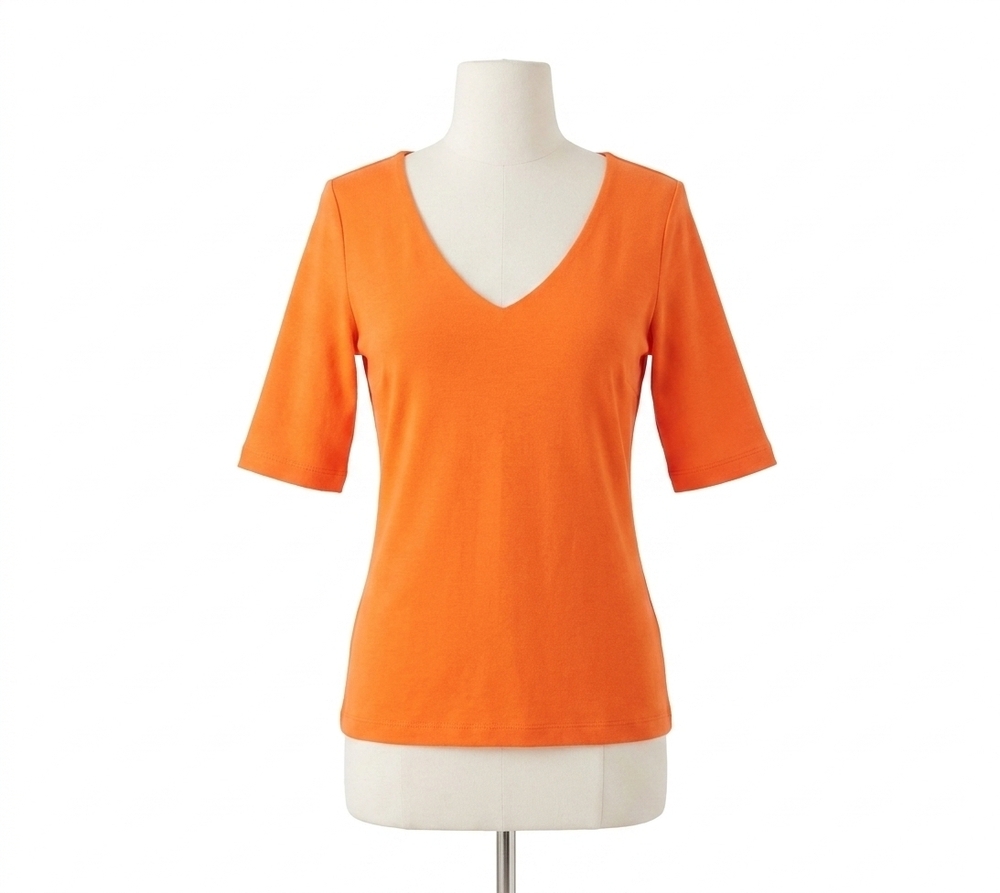 NEW GRETCHEN SCOTT second skin tee in orange